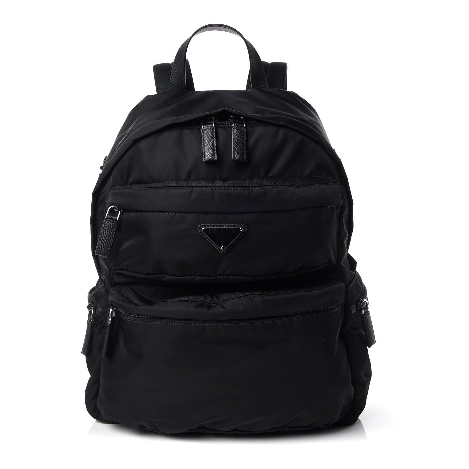 Prada Nylon Saffiano Day Backpack Black 1 of 10