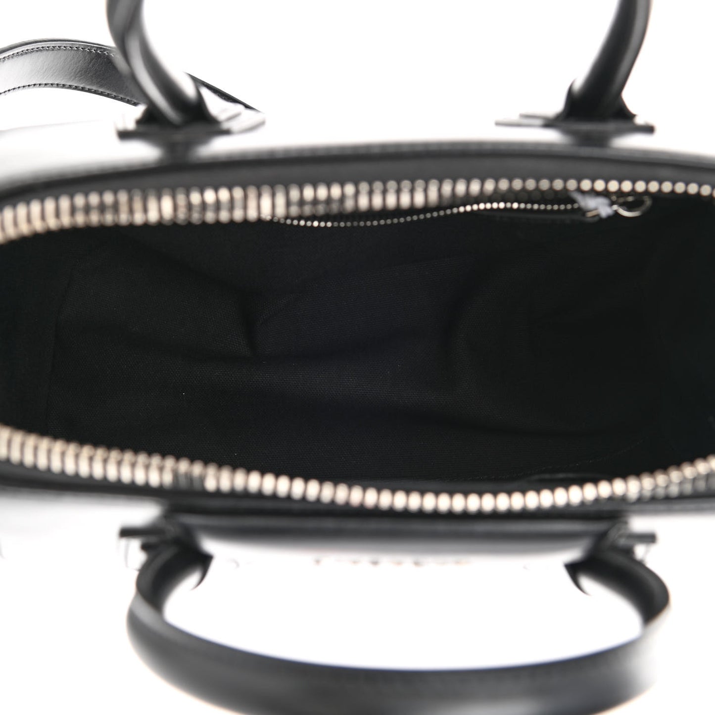Shiny Lord Calfskin Small Antigona Black