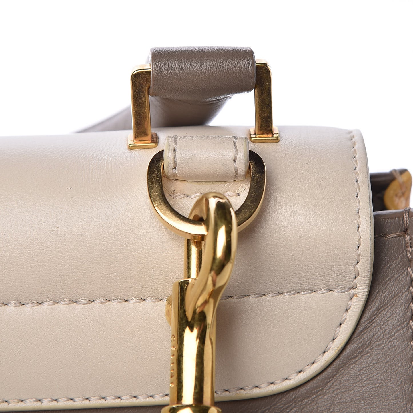 Smooth Calfskin Medium Tri-Color Trapeze Butter