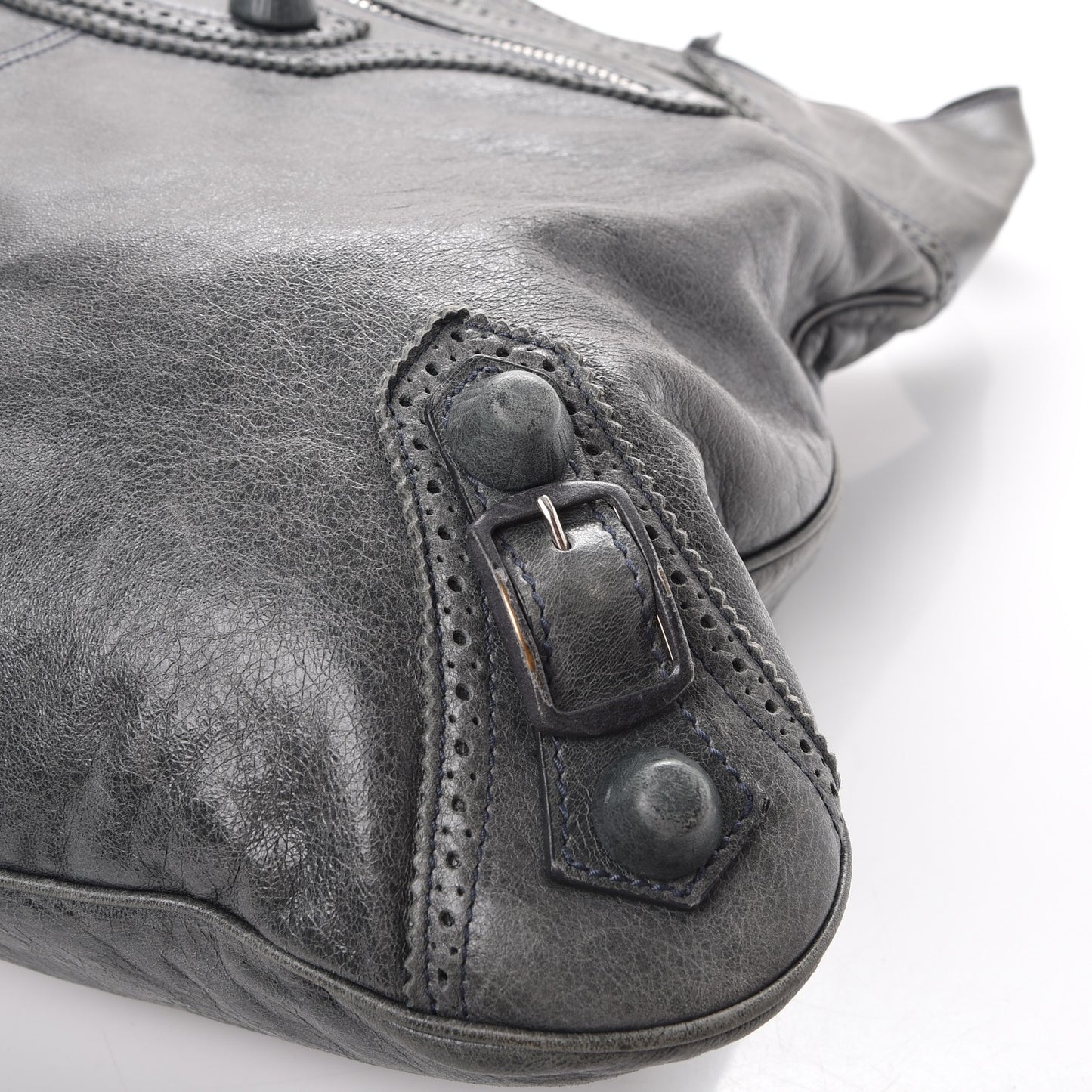 Agneau Giant Brogues Hardware Besace Hobo Storm