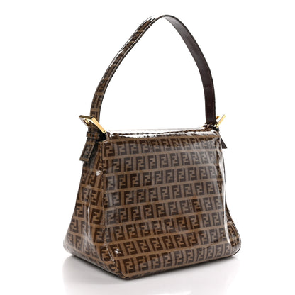 Fendi Vinyl Zucchino Hobo Tobacco 3 of 9