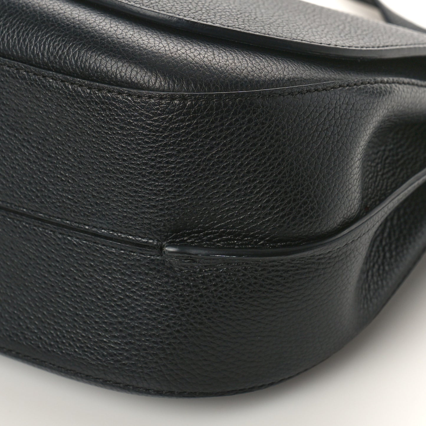 Small Classic Grain Calfskin Amberley Satchel Black