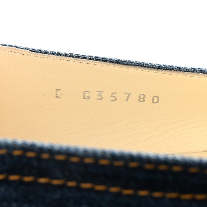 Chanel Denim CC Cap Toe Ballerina Flats 35.5 Blue 9 of 10