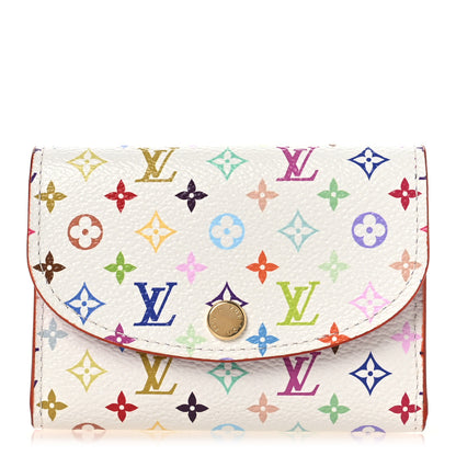 Louis Vuitton LV X TM Monogram Multicolor Rosalie Coin Purse White Kawaii Pink 1 of 6