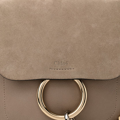 Chloe Suede Calfskin Small Faye Backpack Motty Grey 7 of 10