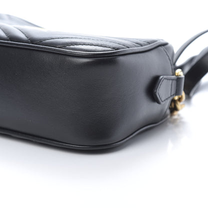 Gucci Calfskin Matelasse Small GG Marmont Chain Shoulder Bag Black 10 of 10