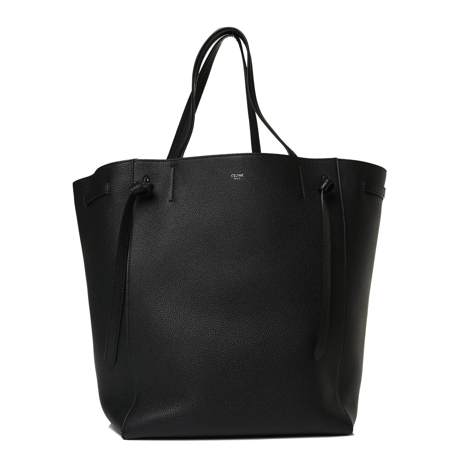 Celine Soft Grained Calfskin Medium Belt Cabas Phantom Black 1 of 13