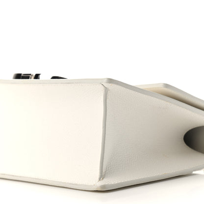 Christian Dior Grained Calfskin 30 Montaigne Chain Flap Bag White 10 of 12