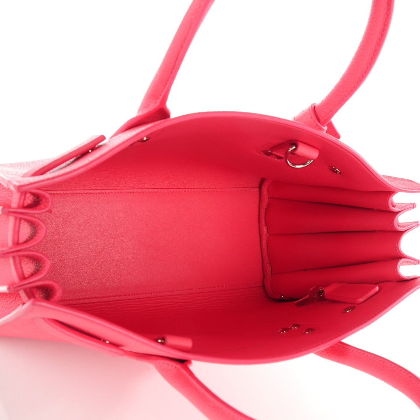 Grained Calfskin Baby Sac De Jour Rose Clair