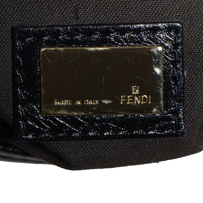 Fendi Vitello Acqua Maxi Baguette Shoulder Bag Black 6 of 10