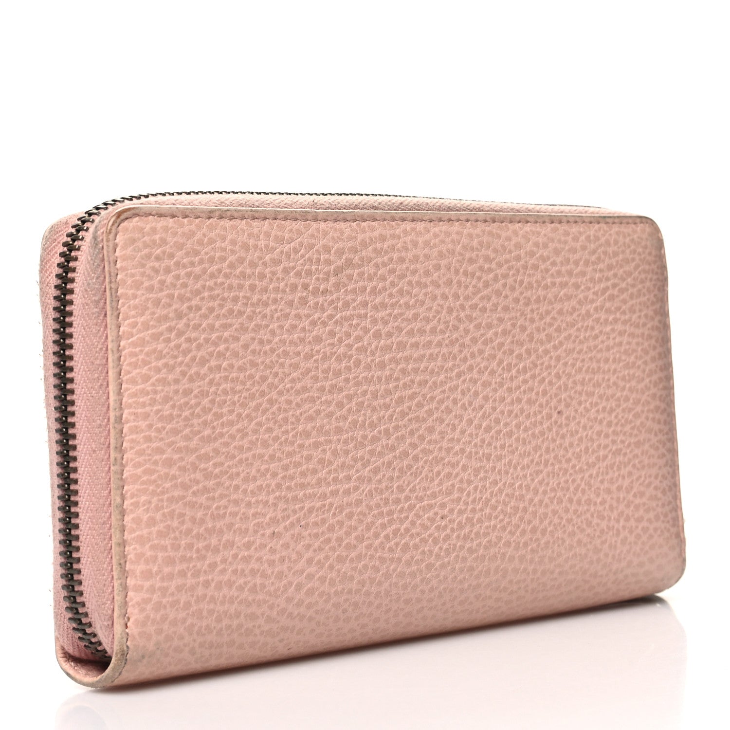 Gucci Calfskin Butterfly Farfalla Zip Around Wallet Perfect Pink 3 of 14