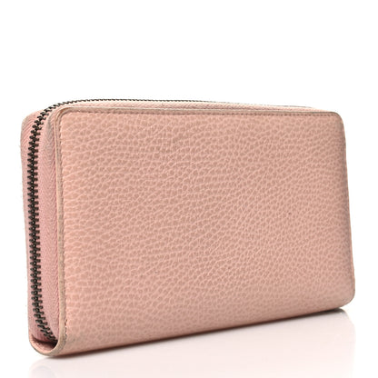 Gucci Calfskin Butterfly Farfalla Zip Around Wallet Perfect Pink 3 of 14
