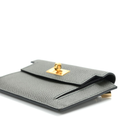 Hermes Epsom Kelly Pocket Compact Wallet Vert De Gris 8 of 8