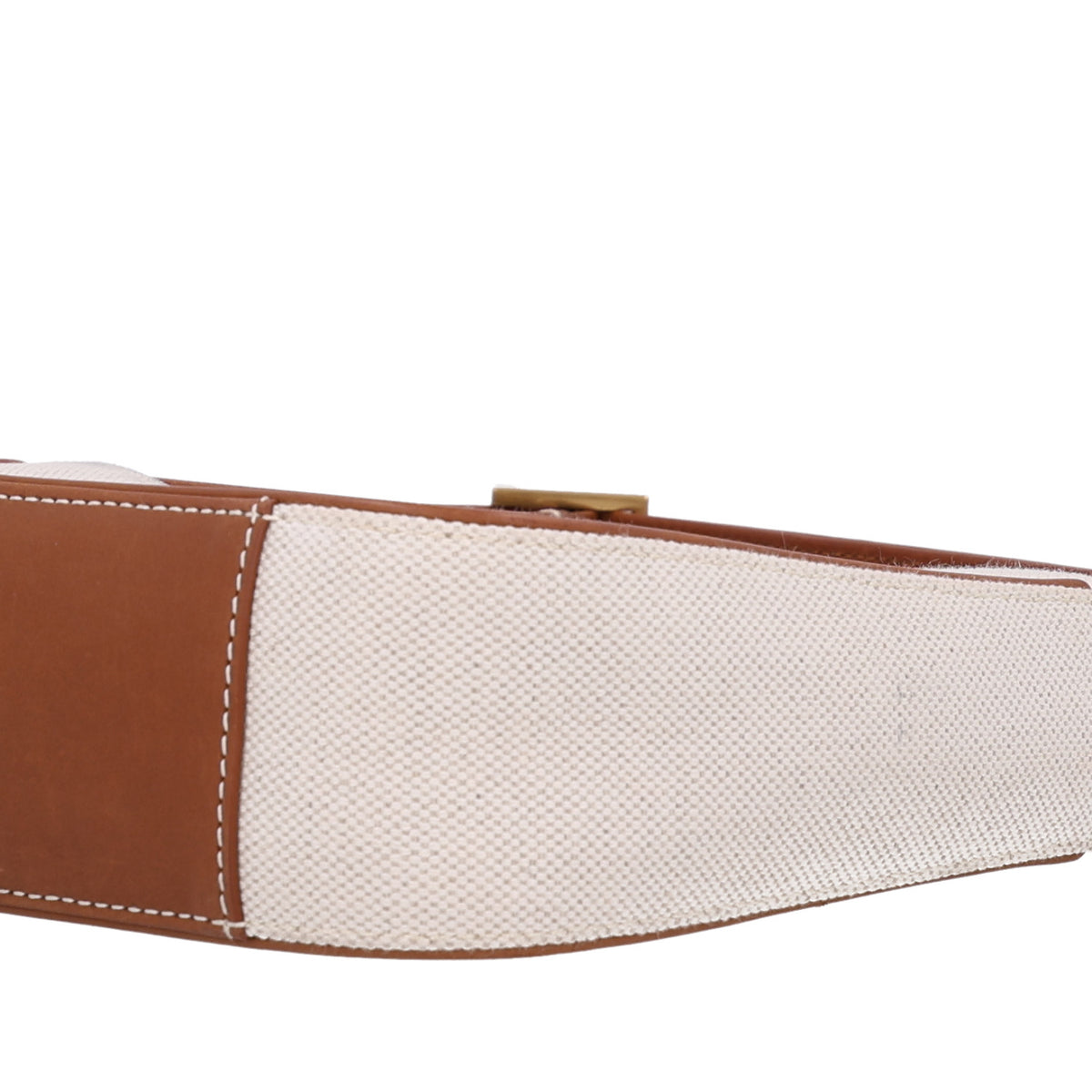 Saint Laurent Smooth Calfskin Canvas Le 5 A 7 Hobo Natural Beige Brick 10 of 10