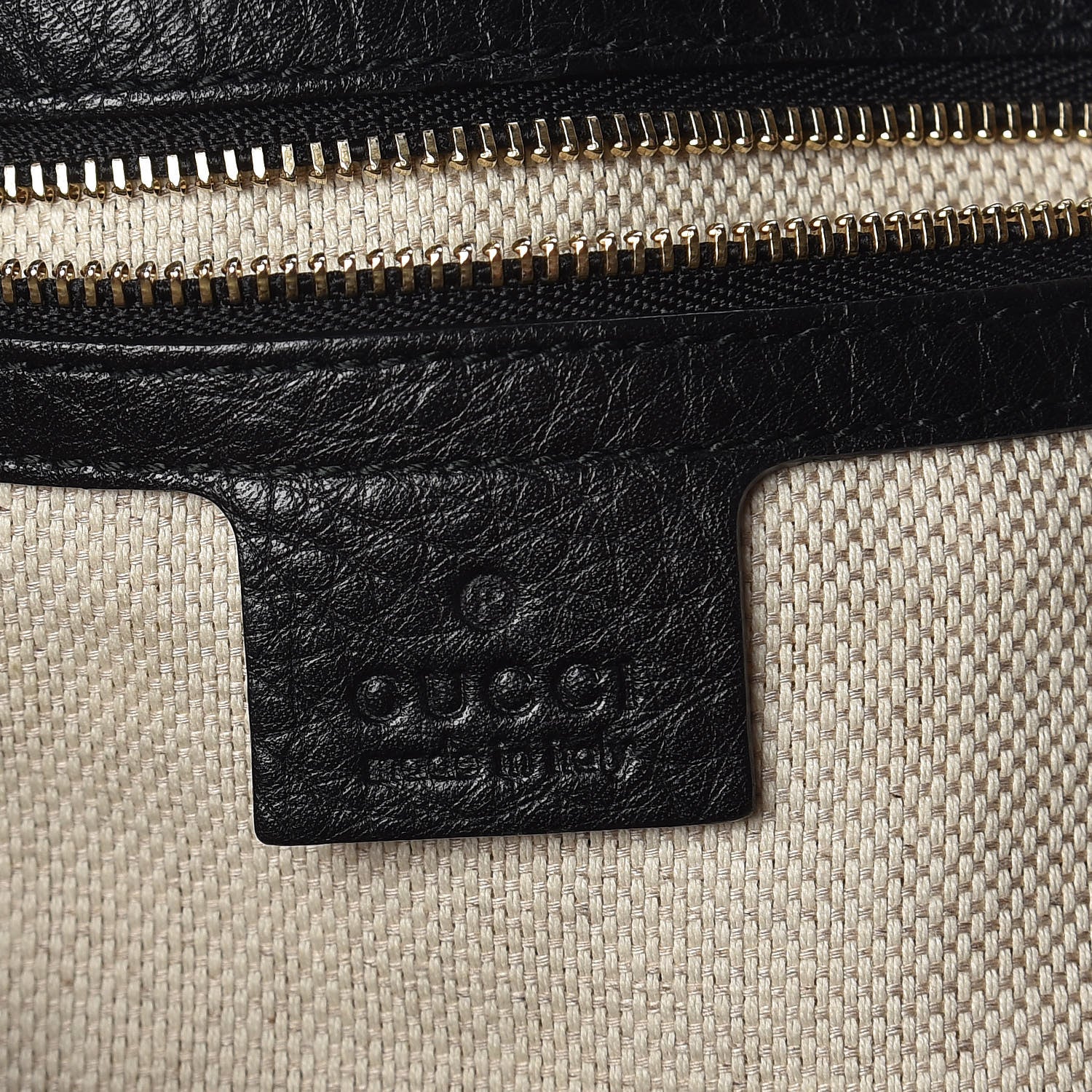 Gucci Pebbled Calfskin Medium Soho Shoulder Bag Black 6 of 10