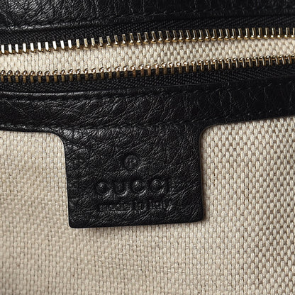 Gucci Pebbled Calfskin Medium Soho Shoulder Bag Black 6 of 10