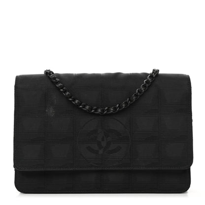 Chanel Nylon Travel Wallet On Chain WOC Black 1 of 13