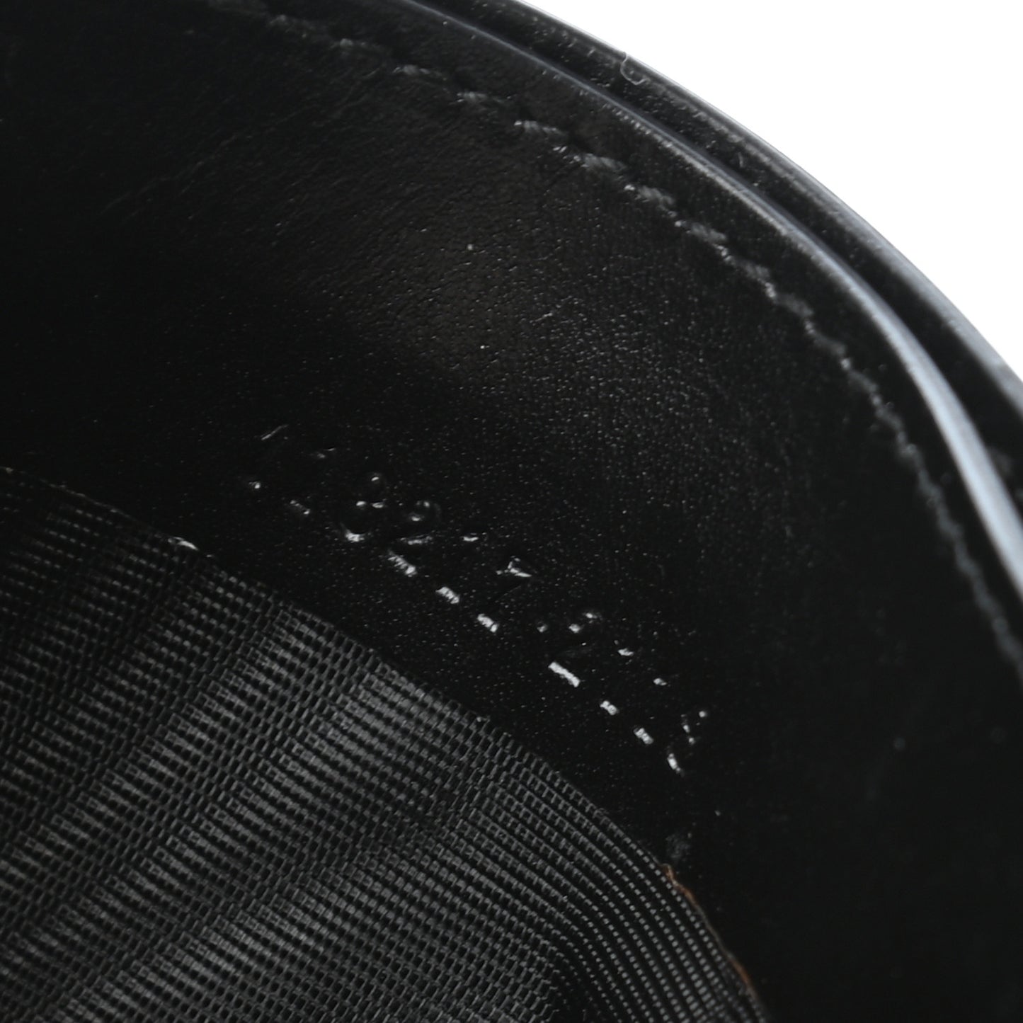 Calfskin GG Card Holder Black