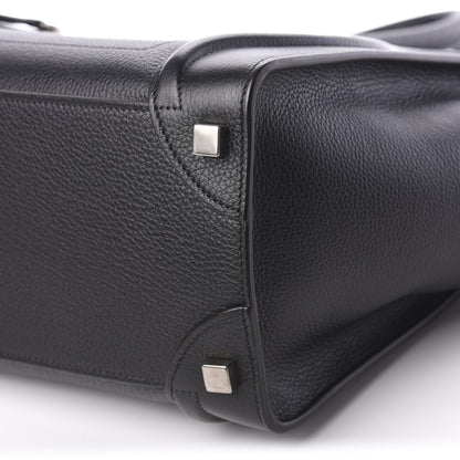Celine Drummed Calfskin Micro Luggage Black 8 of 8