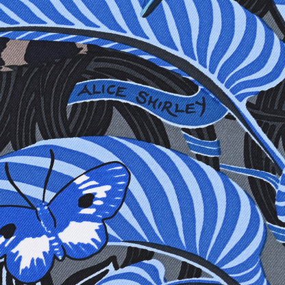 Hermes Silk Jaguar Quetzal Scarf 90 Bleu Jean Camel Marine 3 of 5