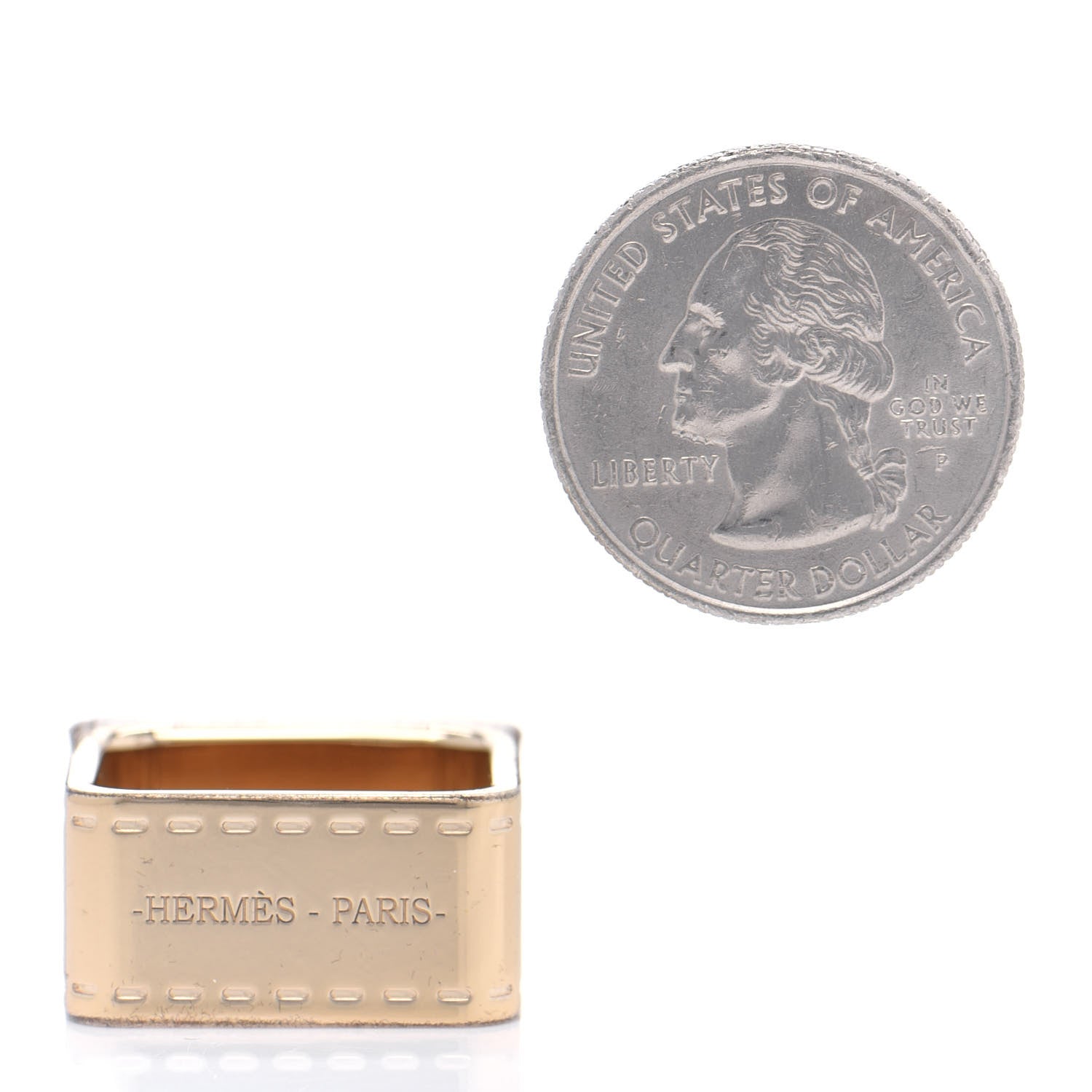 Hermes Permabrass Bolduc Scarf Ring 2 of 3