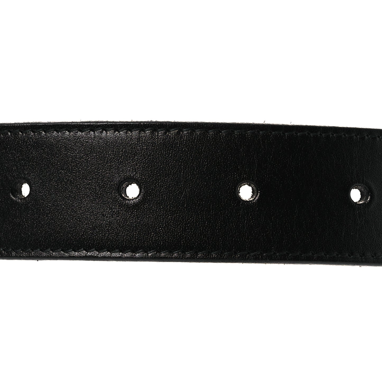 Calfskin Chain Rider Belt S Black