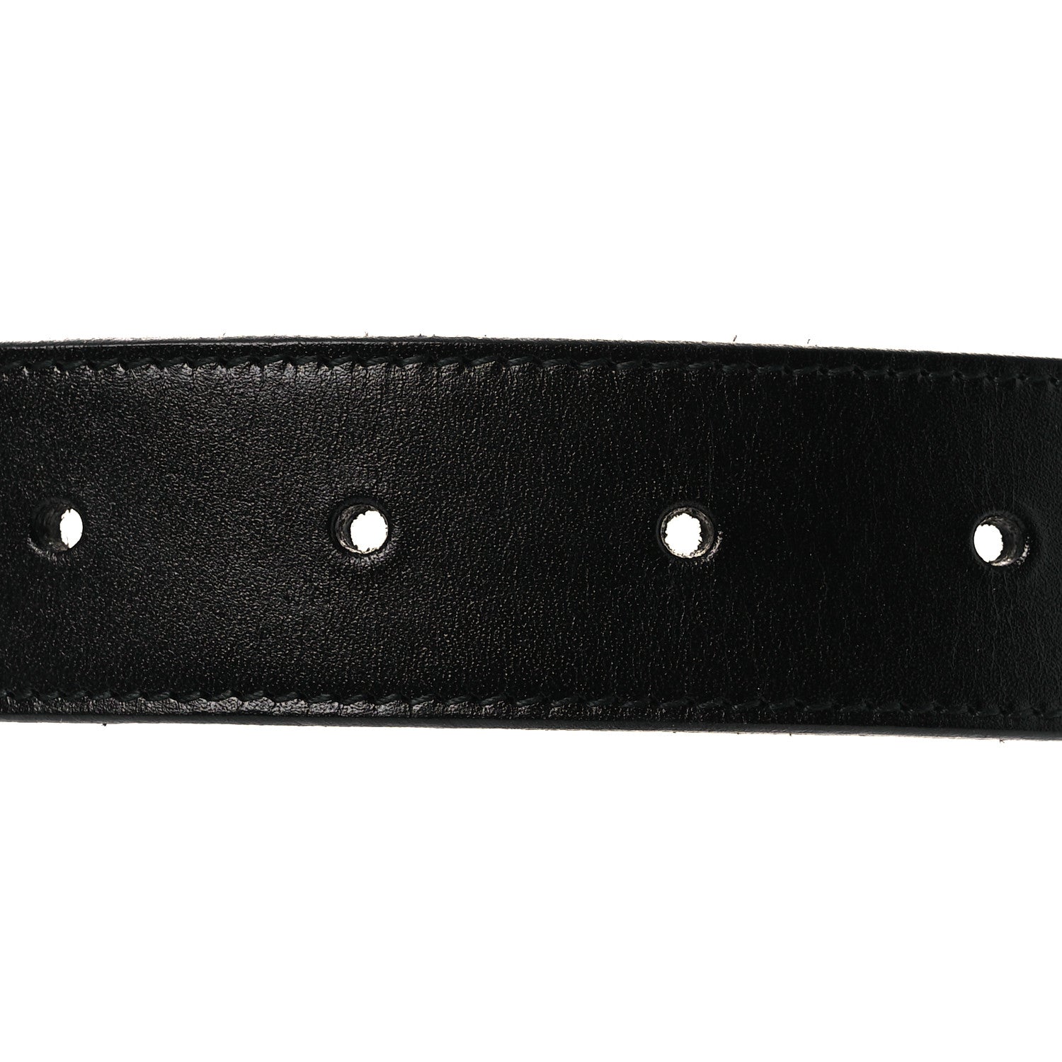 Saint Laurent Calfskin Chain Rider Belt S Black 3 of 7