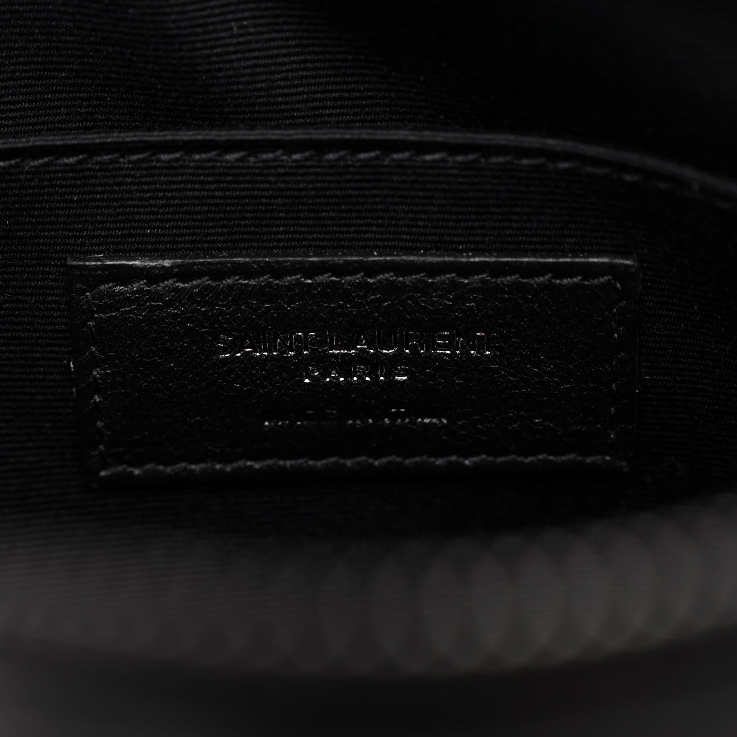 Saint Laurent Calfskin Matelasse Monogram Monochrome Lou Camera Bag Black 6 of 9