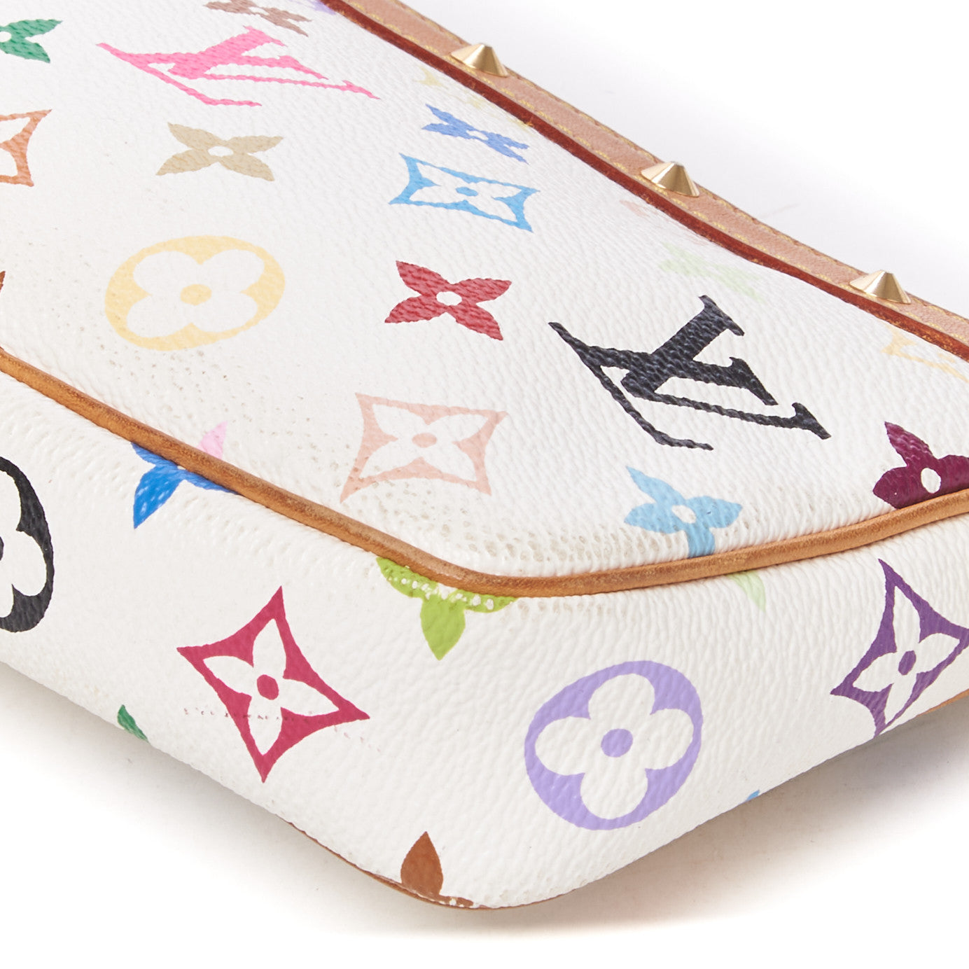 Louis Vuitton Monogram Multicolor Pochette Accessories White 4 of 7