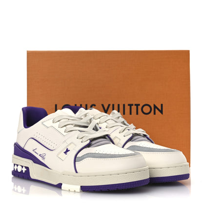 Louis Vuitton Calfskin LV Trainer Sneakers 9 Purple 12 of 12