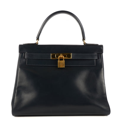 Hermes Box Kelly Retourne 28 Indigo 1 of 17