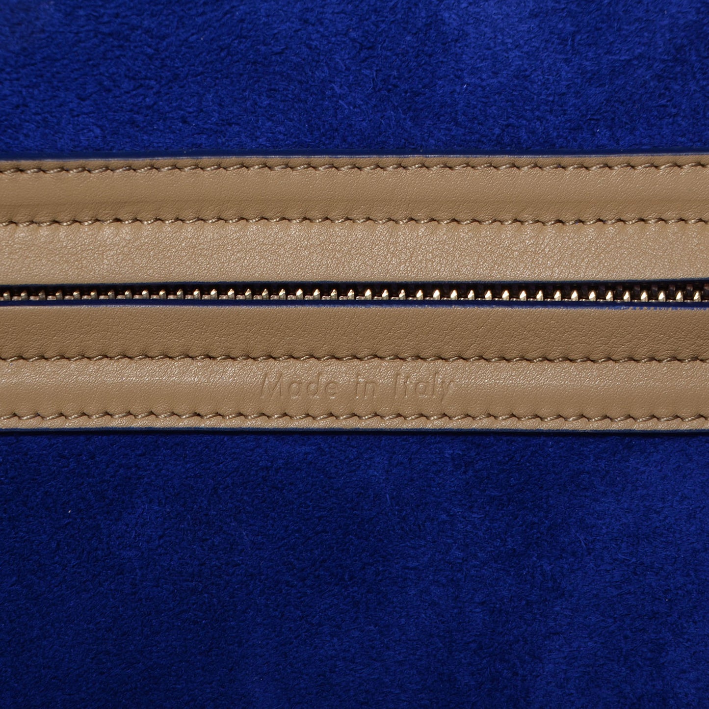 Smooth Calfskin Color Trim Medium Phantom Luggage Dune Cobalt