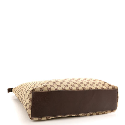 Gucci GG Monogram Large Web Handle Vertical Tote Dark Brown 4 of 10