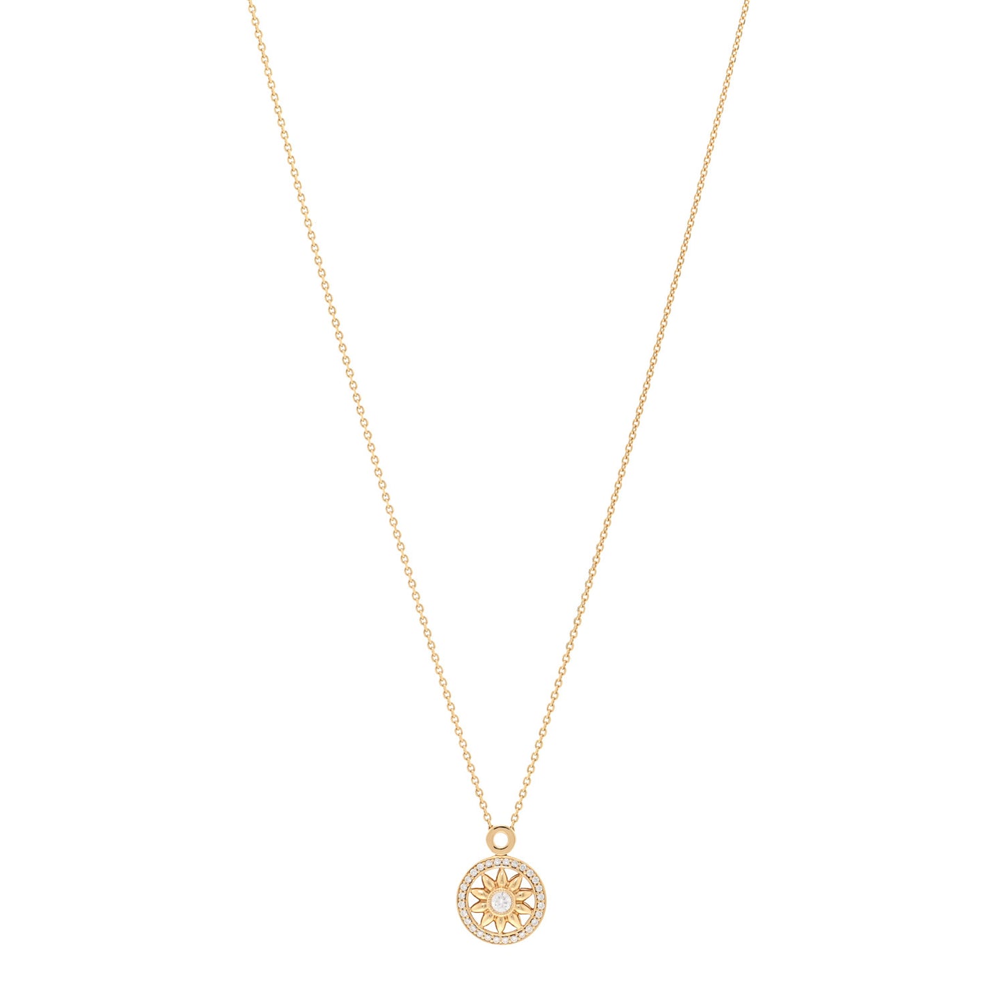 18K Yellow Gold Diamond Winston Gates Pendant Necklace