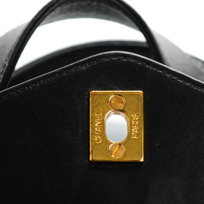 Chanel Lambskin Quilted Flap Shoulder Bag Black 5 of 9