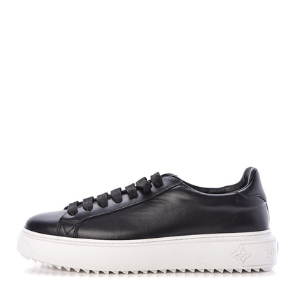 Louis Vuitton Calfskin Time Out Sneakers 39 Black 2 of 9