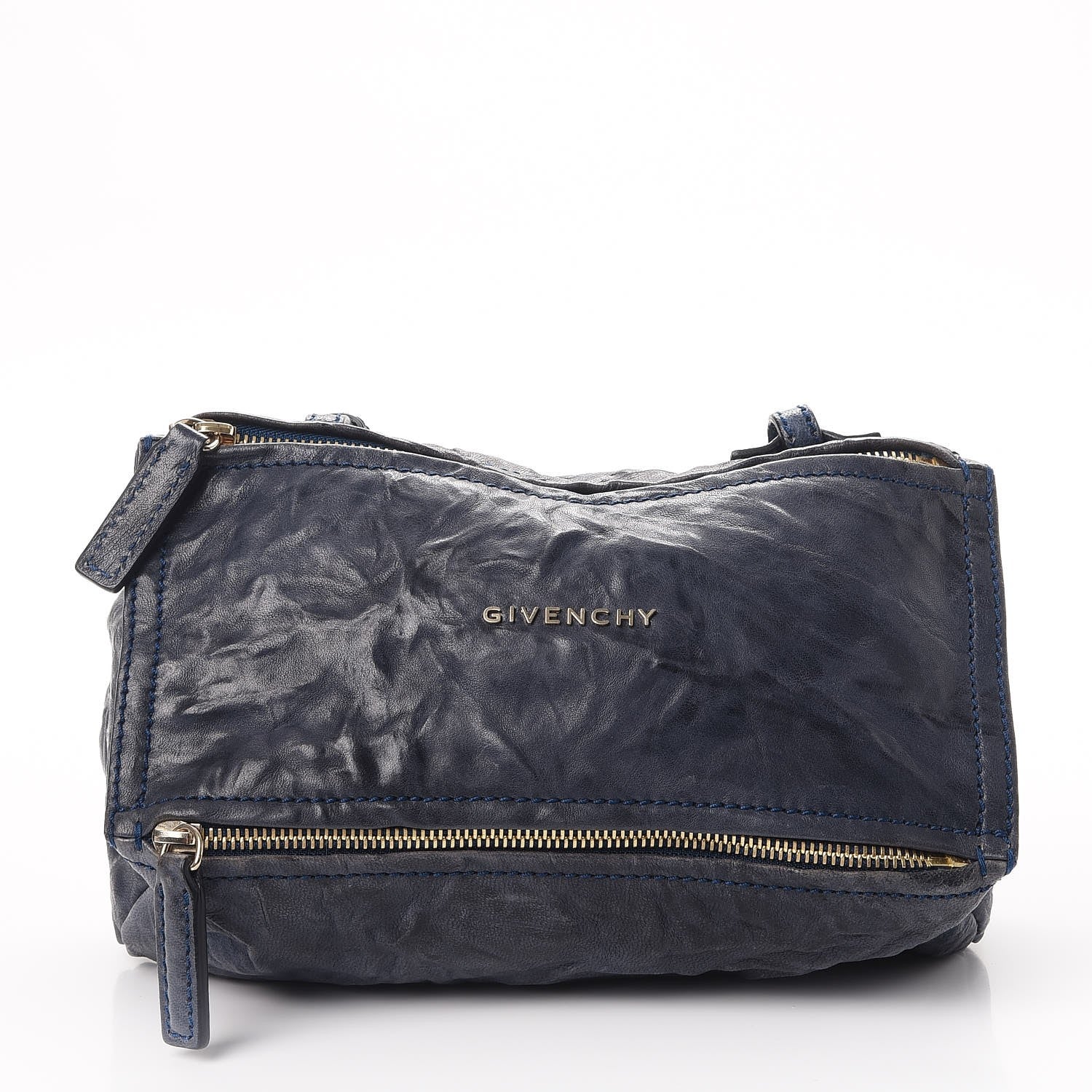 Givenchy Tumbled Sheepskin Mini Pandora Navy 1 of 9