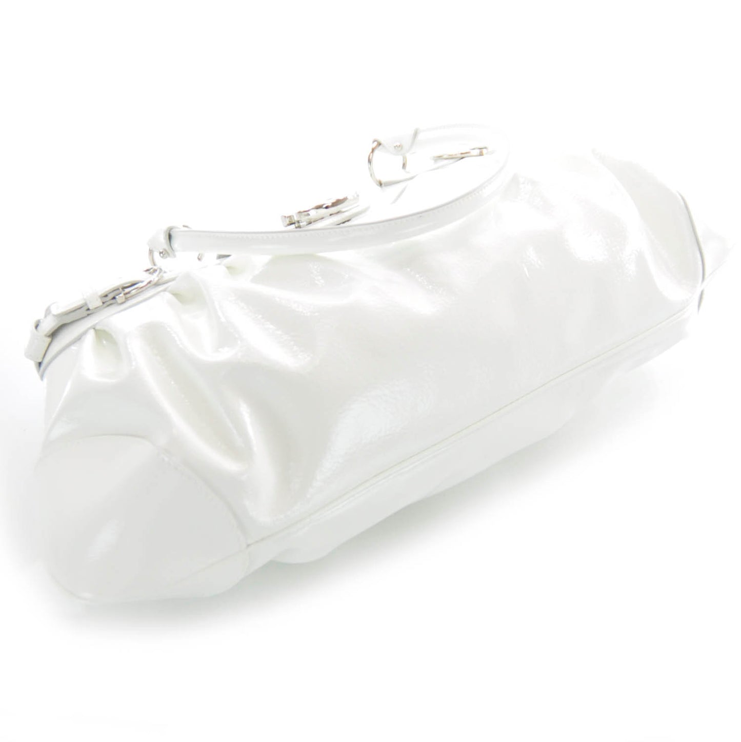 SALVATOREFERRAGAMOPatentLeatherMarisaWhite