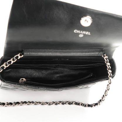 Chanel Patent Quilted Brilliant Wallet On Chain WOC Black 5 of 8