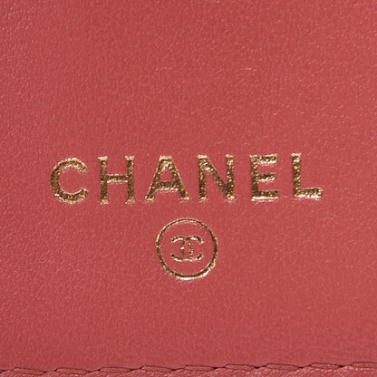 Chanel Caviar Quilted Small Flap Wallet Pink 7 of 17