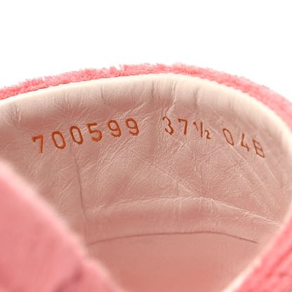 Gucci Terry Cloth GG Monogram Angelina Platform 55mm Slide Sandals 37.5 Wild Rose 8 of 9