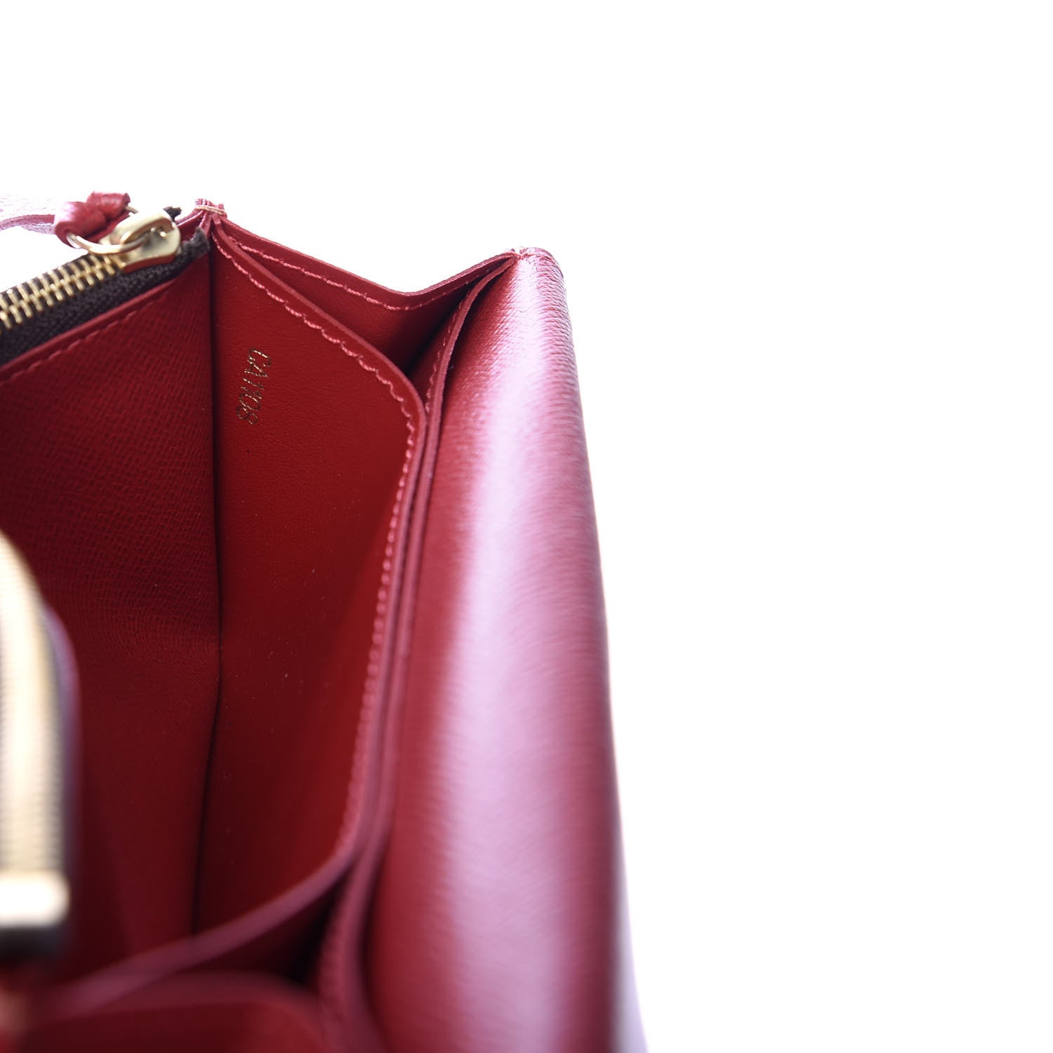 Louis Vuitton Damier Ebene Caissa Wallet Cherry 7 of 7