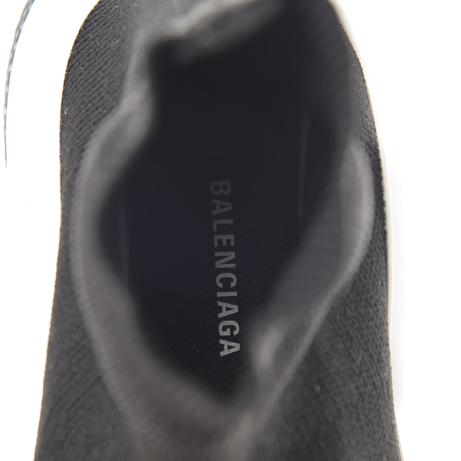 Balenciaga Neoprene Knit Womens Speed Sneakers 35 Black White 7 of 8