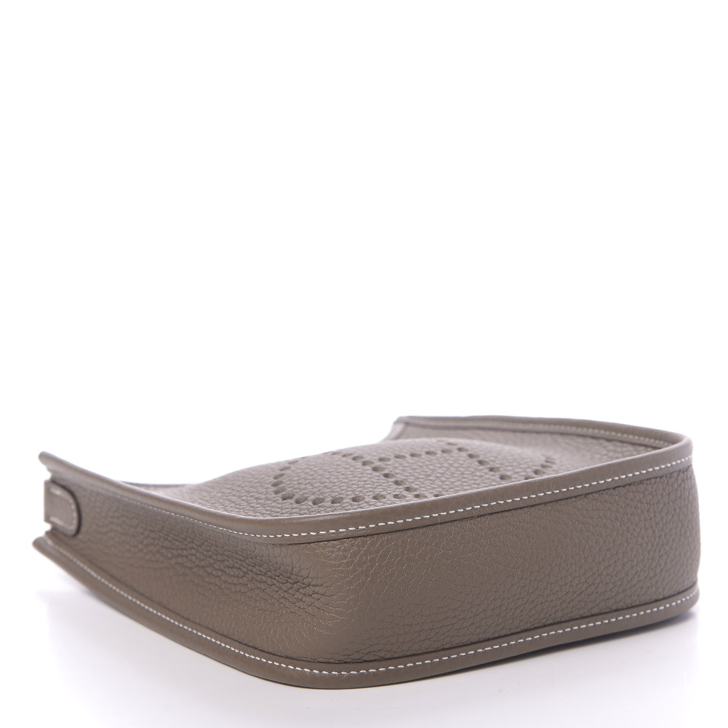 Hermes Taurillon Clemence Amazone Evelyne TPM Etoupe Bleu Indigo 4 of 11