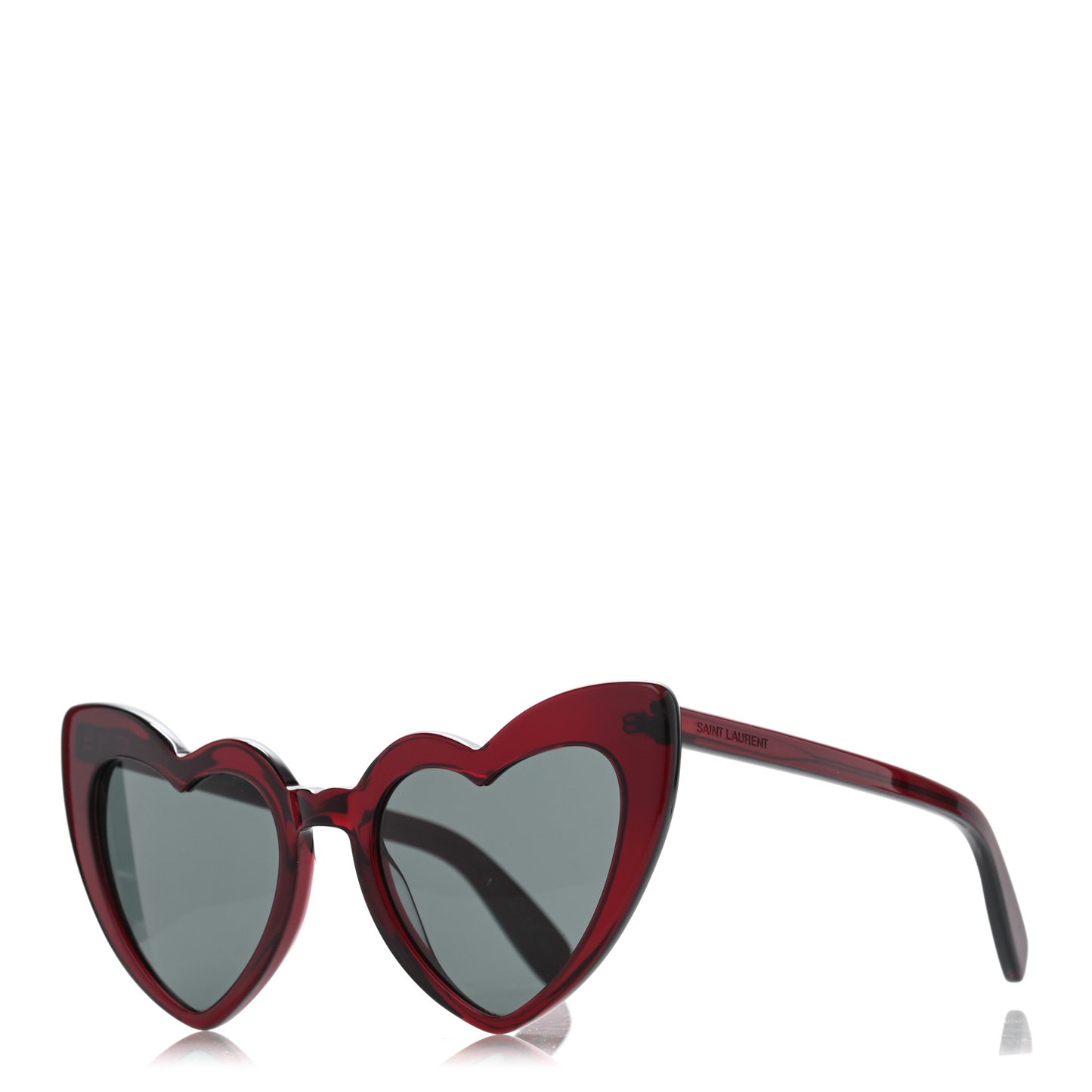 Acetate Heart Frame Loulou SL181 Sunglasses Burgundy