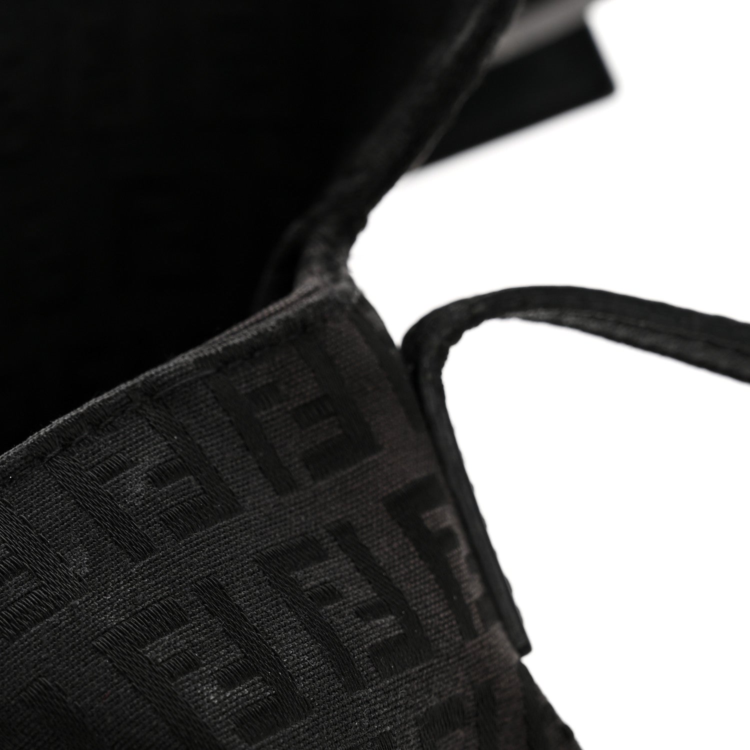 Fendi Zucchino Tube Messenger Bag Black 11 of 13