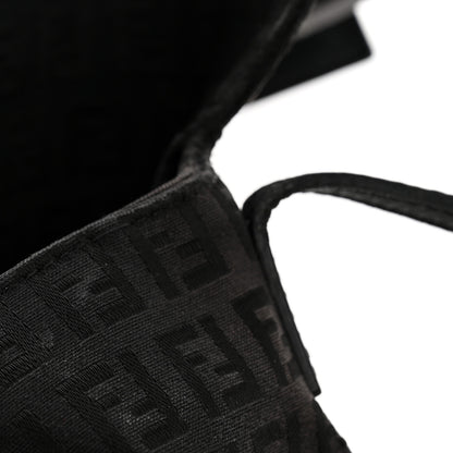 Fendi Zucchino Tube Messenger Bag Black 11 of 13