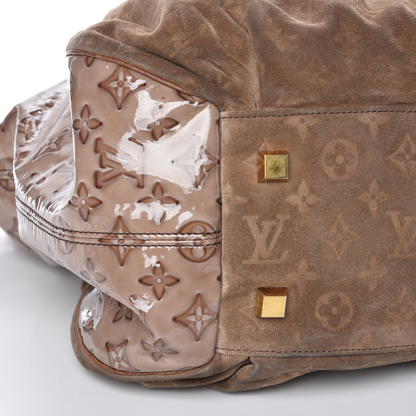 Suede Patent Monogram Irene Brown