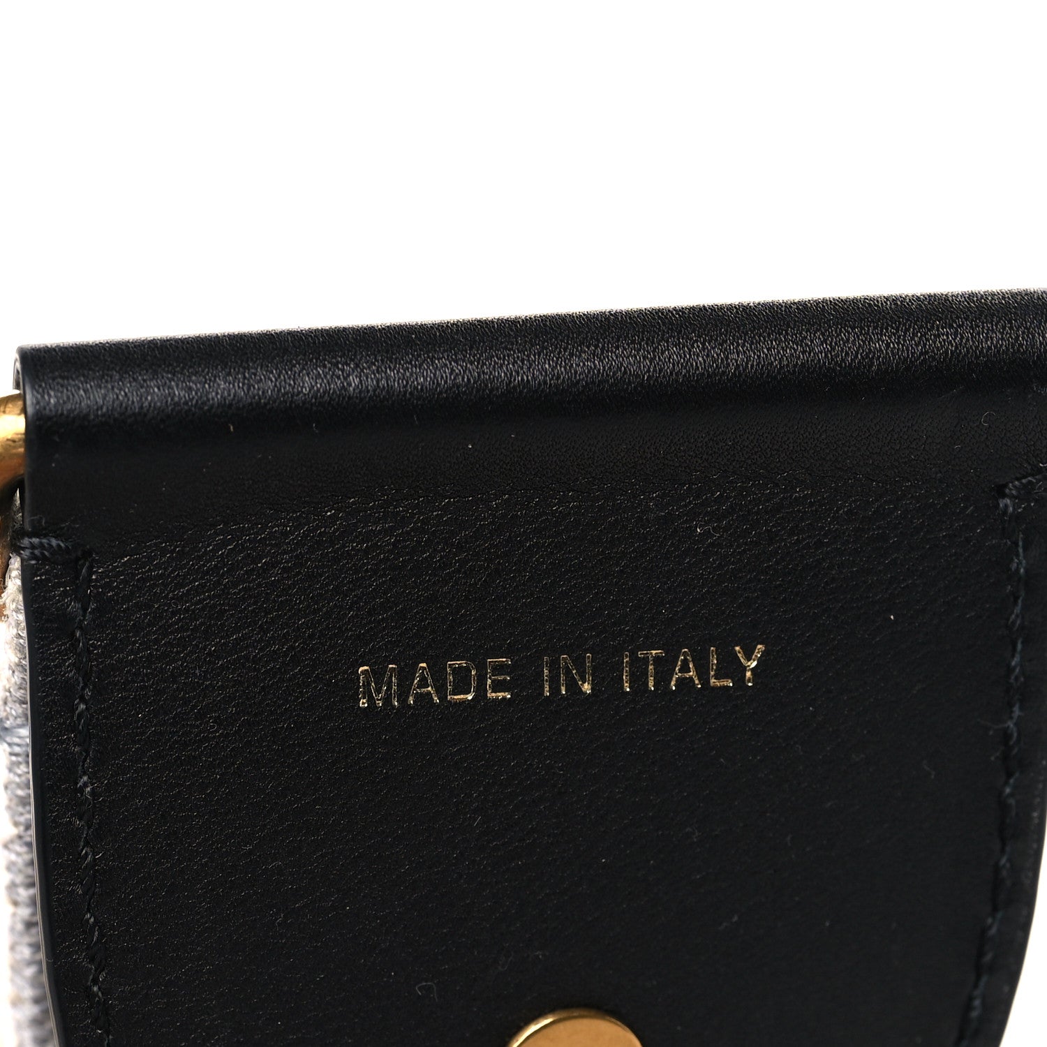 Christian Dior Canvas Embroidered Shoulder Strap Grey 5 of 5