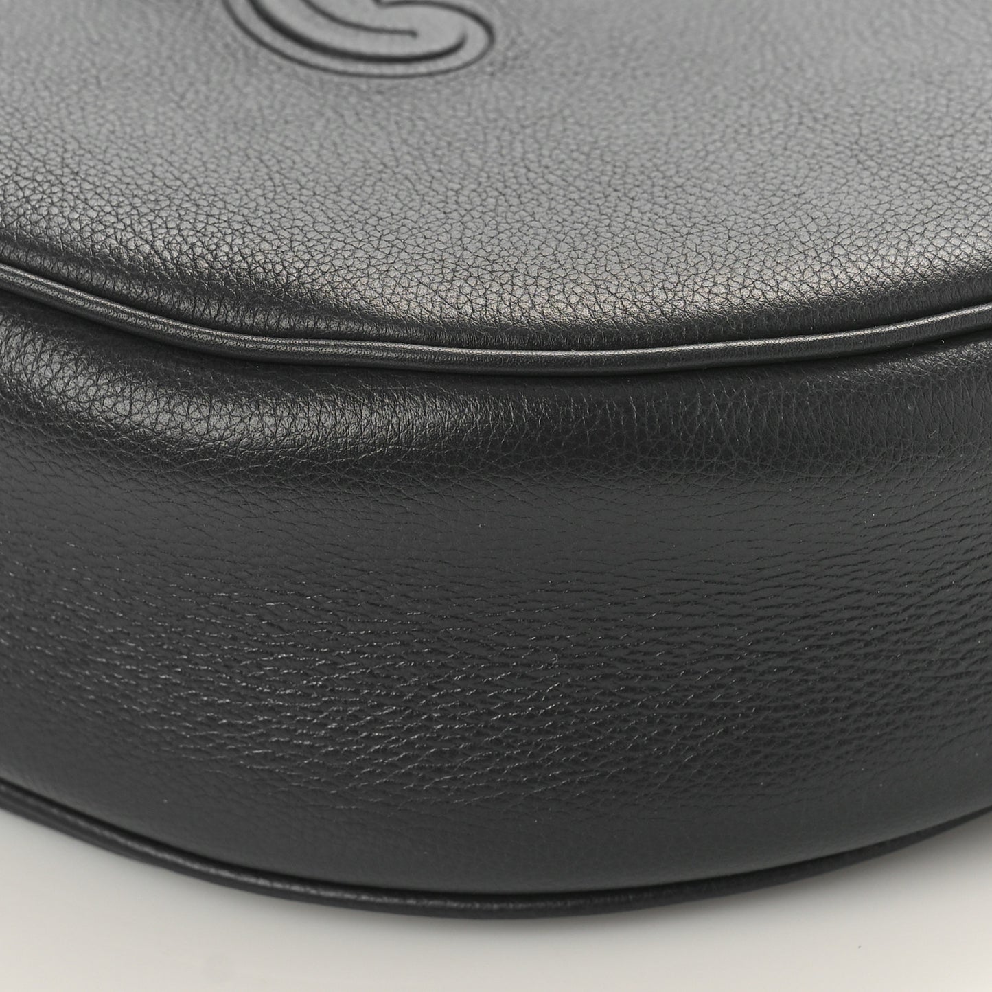 Calfskin Triomphe Heloise Shoulder Bag Slate Grey